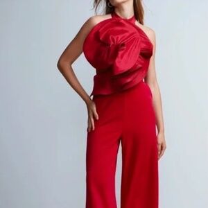 NY and Co Halterneck Rosette Jumpsuit